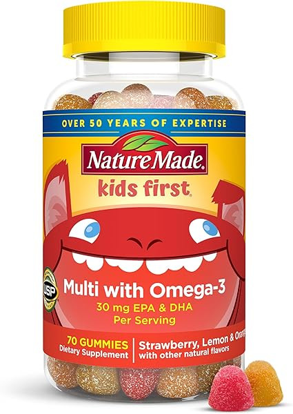 Nature Made Kids First Multivitamin with Omega-3, Kids Gummy Multivitamins with Vitamins and Mine... | Amazon (US)