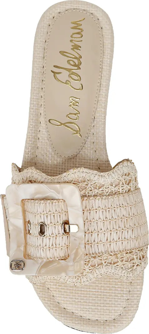 Sam Edelman Bambi Raffia Buckle Slide Sandal (Women) | Nordstrom | Nordstrom