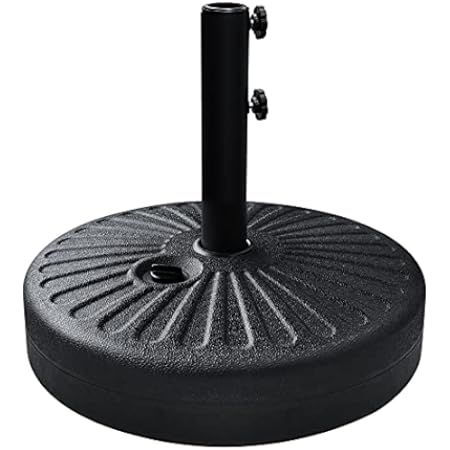FRUITEAM Water Filled 55LB Outdoor Patio Umbrella Base Heavy Duty Stand Pole Holder 1.5-inch Thicken | Amazon (US)