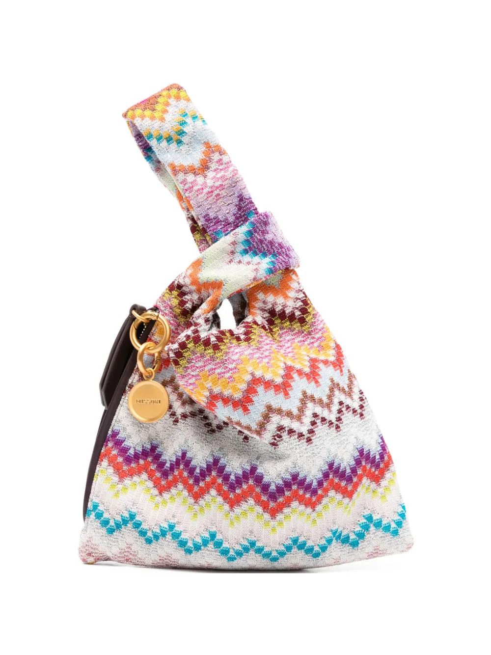 New SeasonMissoniRaschel zig zag handle tote bag | Farfetch Global