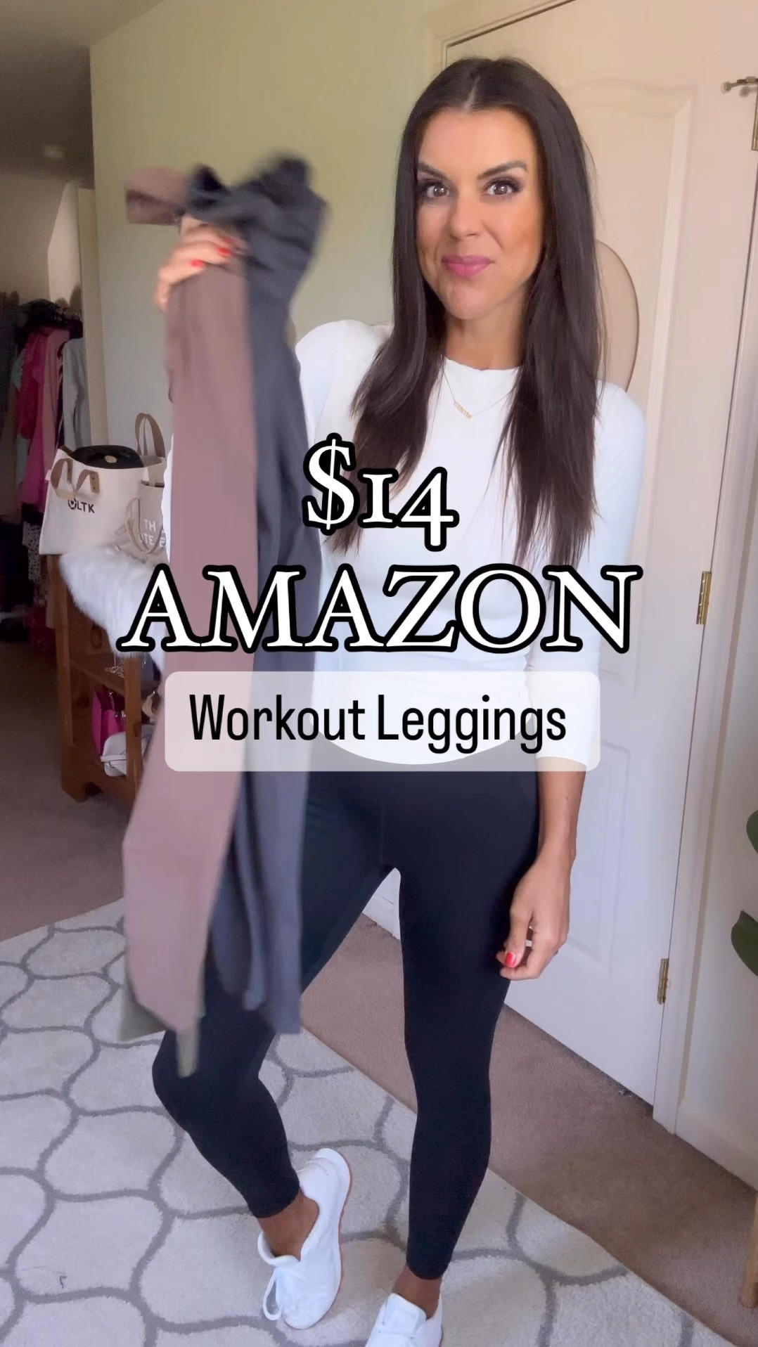 I love these Amazon leggings! I wear size xs 
Size small in workout top (built in bra)
Sneakers fit tts 

#LTKFitness #LTKActive #LTKFindsUnder100
