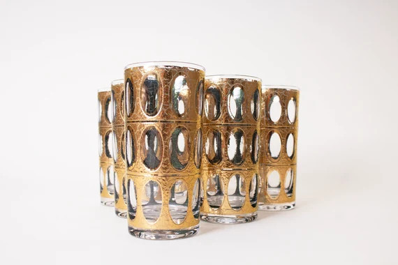 A Culver / 50s / 60s / MCM / 22k / Gold / Pisa / Highball / | Etsy | Etsy (US)