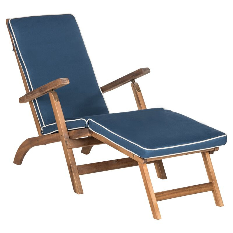 Outdoor Ernest Lounge Chair, Blue | One Kings Lane