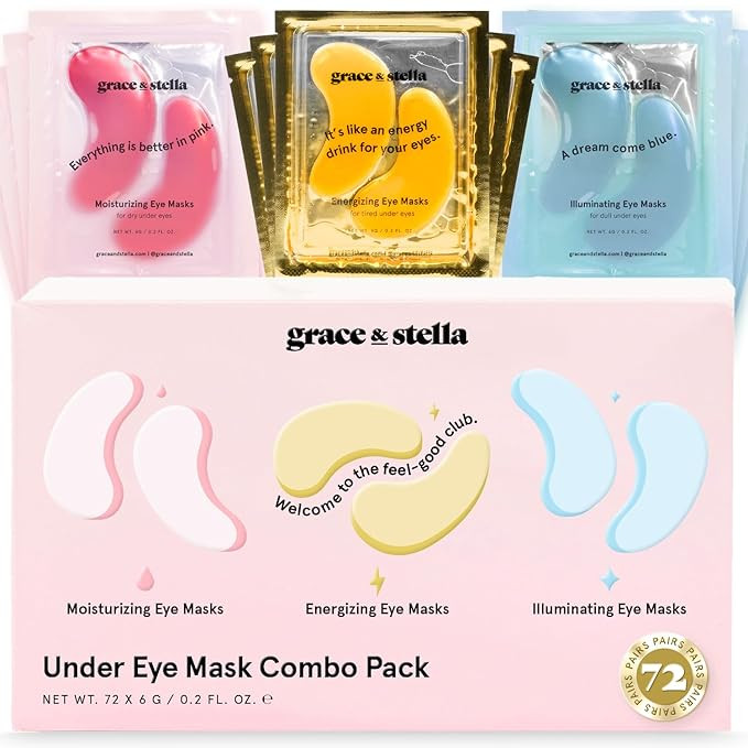 Under Eye Mask - Reduce Dark Circles, Puffy Eyes, Undereye Bags, Wrinkles - Gel Under Eye Patches... | Amazon (US)