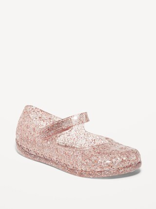Glitter-Jelly Mary-Jane Flats for Toddler Girls | Old Navy (US)