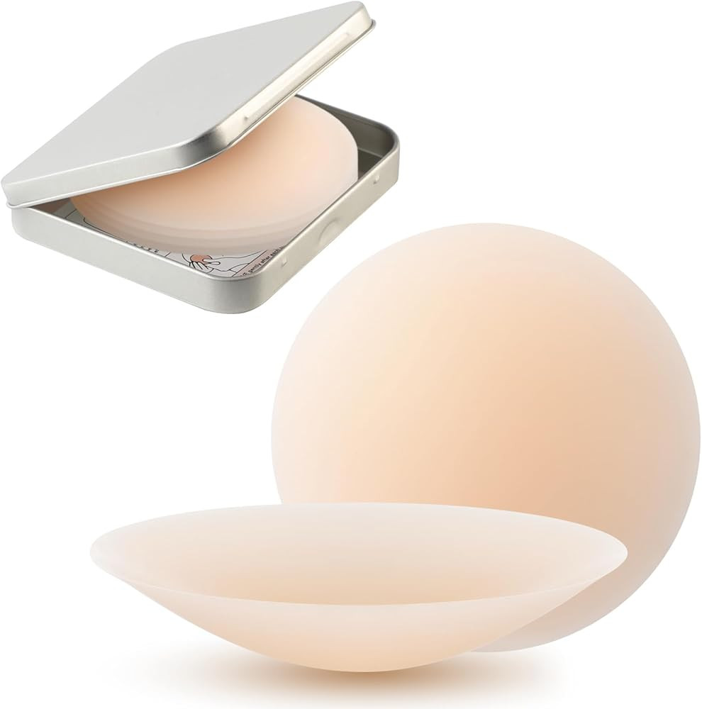 2 Pairs Nipple Covers - Adhesive Silicone Nipple Pasties for Women, Nipple Covers No Show Insert ... | Amazon (US)