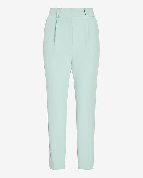 High Waisted Pleated Ankle Pant | Express