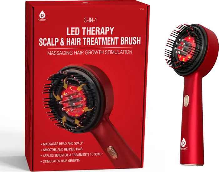 3-in-1 Red Light Therapy Scalp & Hair Growth Brush Stimulate Growth, Boost Volume, Enhance Scalp ... | Nordstrom