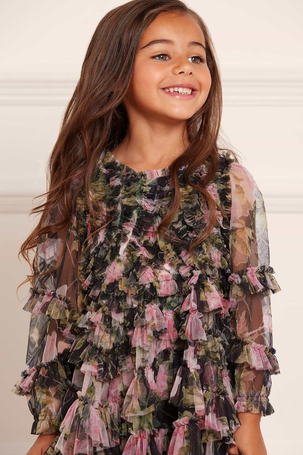 English Rose Ruffle Kids Dress | Needle & Thread US