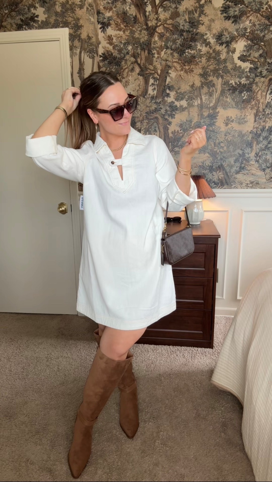 This dress + boots combo is the perfect look for HH or date night!! 

#LTKSaleAlert #LTKSeasonal #LTKootd