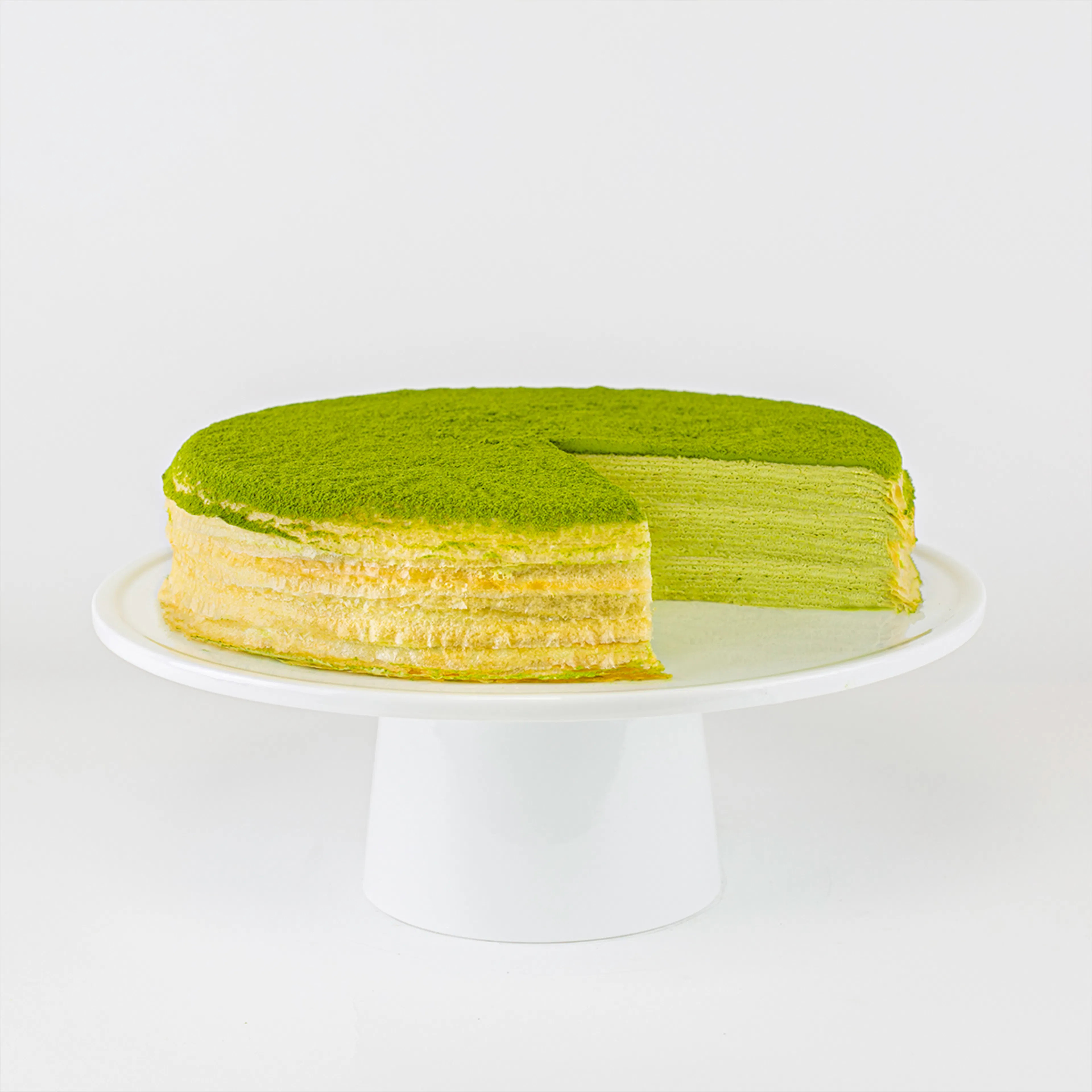 Green Tea Mille Crêpes Cake by Lady M Confections | Goldbelly | Goldbelly