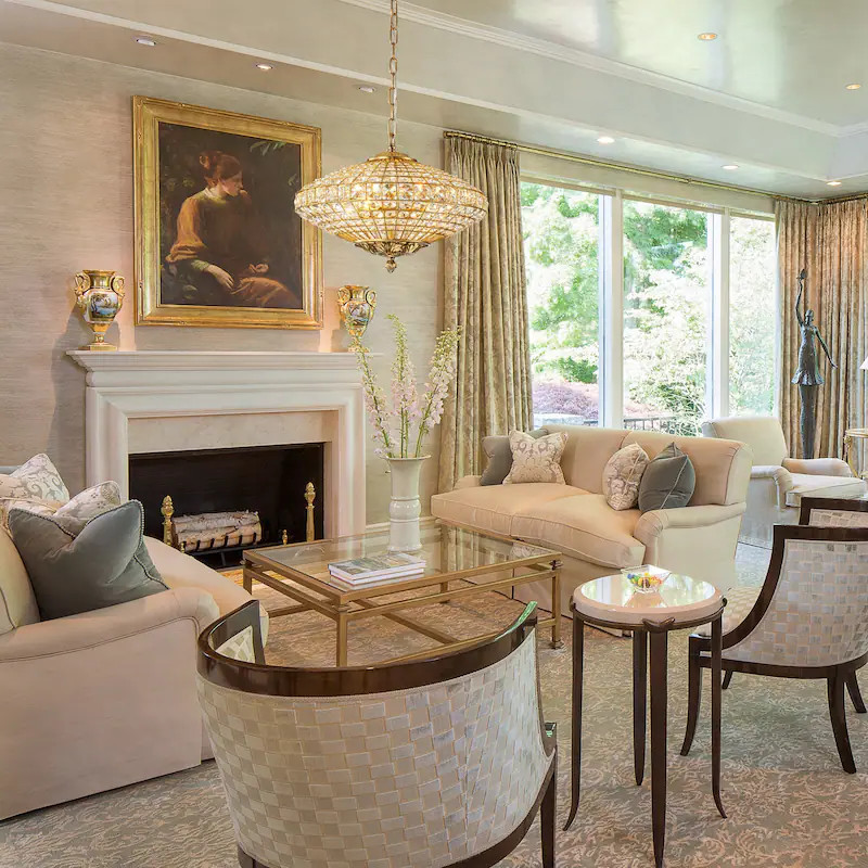 Retro French 4/5-Light Antique Brass Globe Crystal Chandelier for Living/Dining Room - 5-Light W2... | Overstock