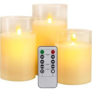 Amazon.com: Flameless Candles LED Flickering Fake Candle Electric Candles Battery Operated Candle... | Amazon (US)