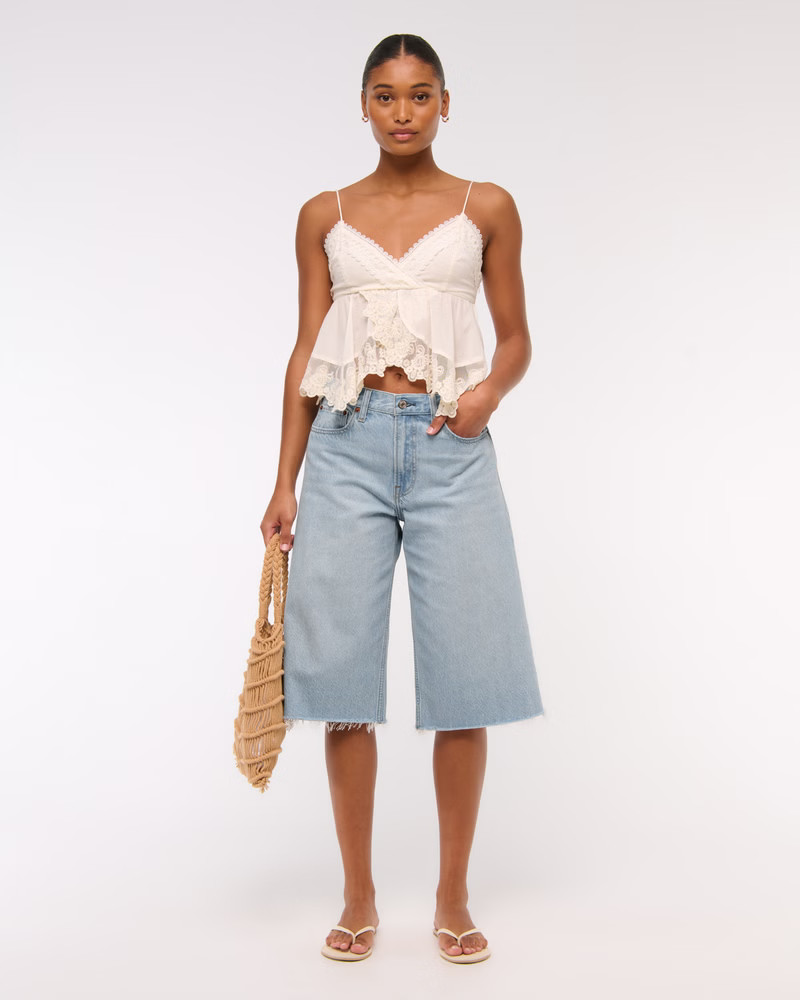 Mid Rise Long Jort | Abercrombie & Fitch (US)