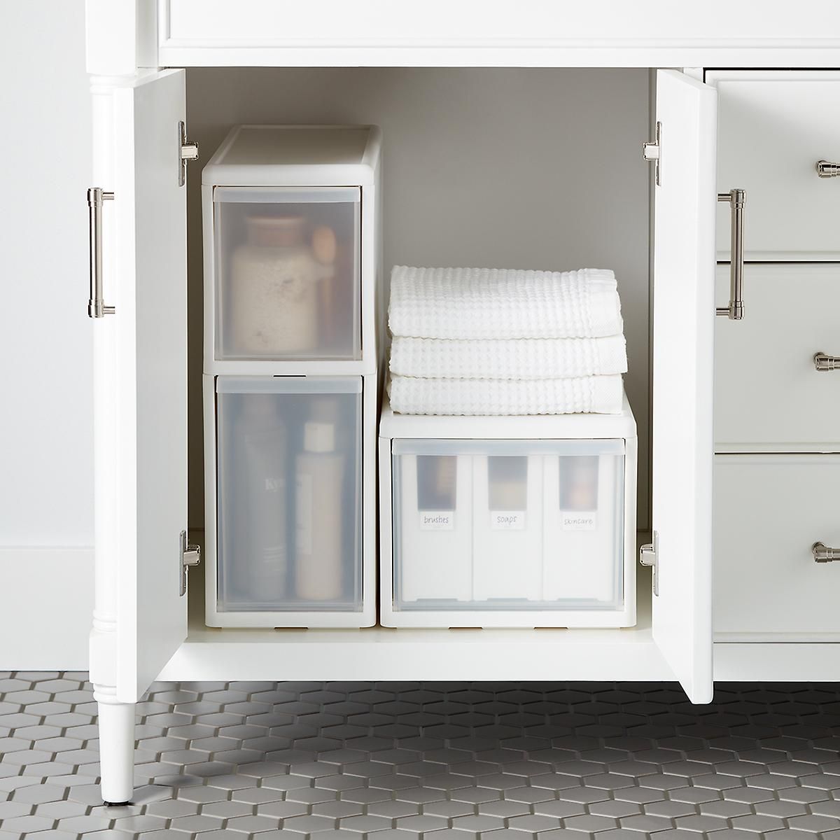 This item:  like-it Modular Short Narrow Drawer White$24.99 like-it Modular Tall Wide Bin White$2... | The Container Store