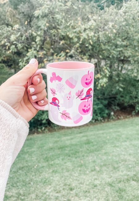 The cutest pink Halloween mug! Linking this and other cute options too.

#LTKHalloween #LTKSeasonal #LTKHoliday