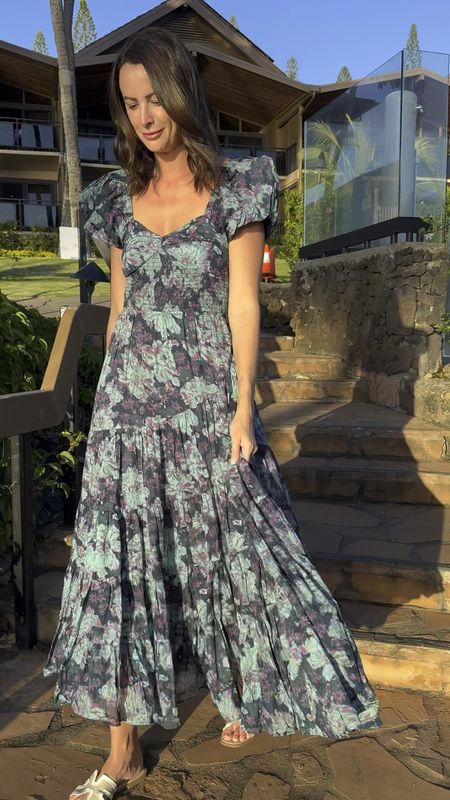 This pretty floral maxi dress is has a sweet smocked bodice and perfectly puffed sleeves! It comes in 6 color options and would be perfect to wear to a baby shower, dinner out, on vacation, to church, etc! It’s also bump friendly to all our expecting friends! 

#LTKbump #LTKVideo #LTKstyletip