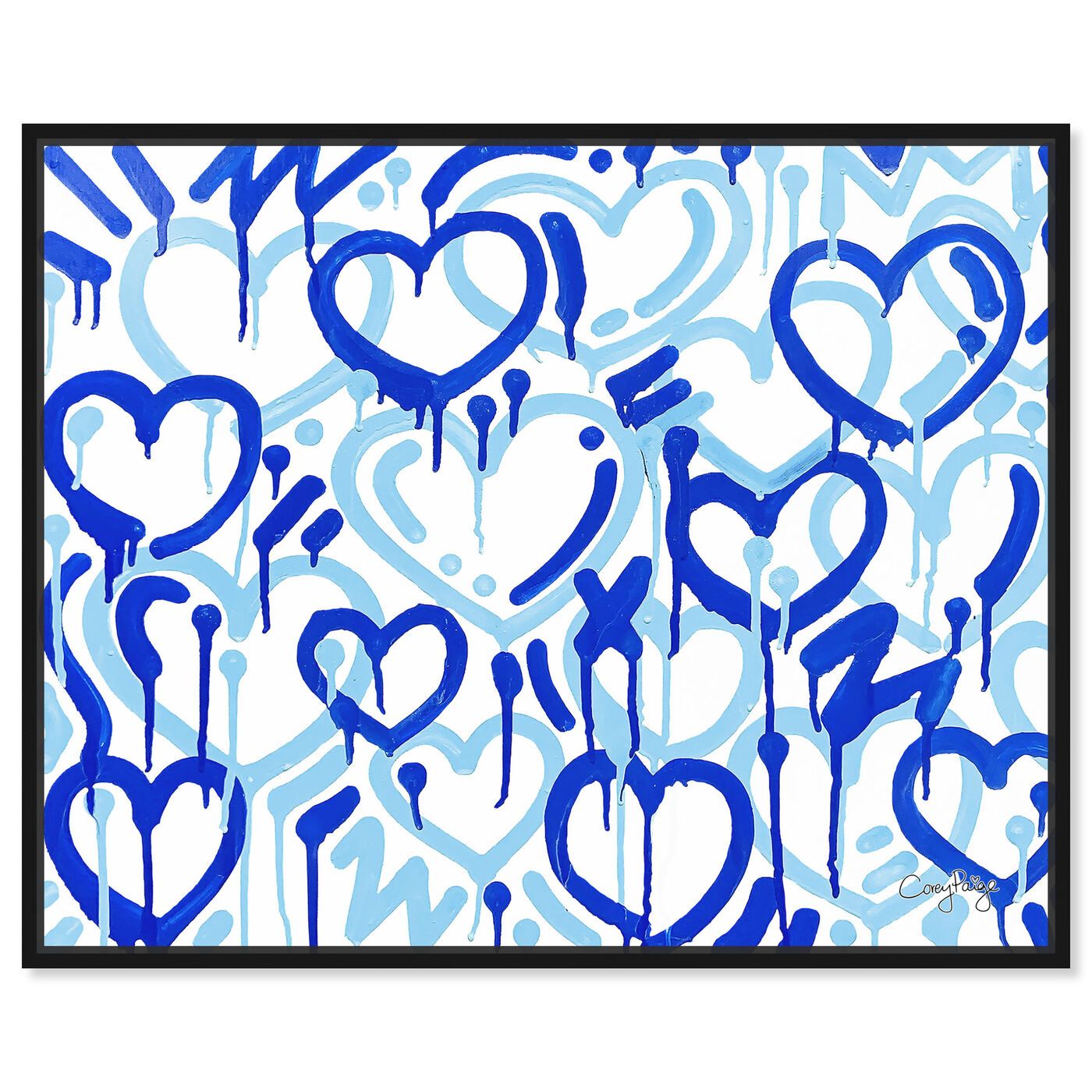 Corey Paige - Blue Electric Love | Abstract Wall Art by The Oliver Gal | Oliver Gal