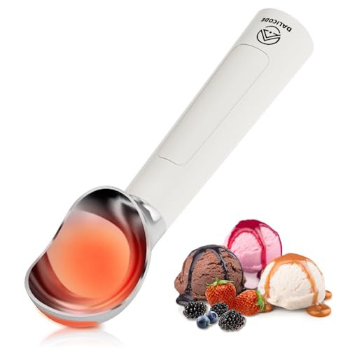 Dalicode Heated Ice Cream Scoop – Electric Scooper for Hard Ice Cream and Desserts, Handheld Heating Up to 158°F, Rechargeable with LED Display, Easy to Clean, Ideal Summer Gift | Amazon (US)
