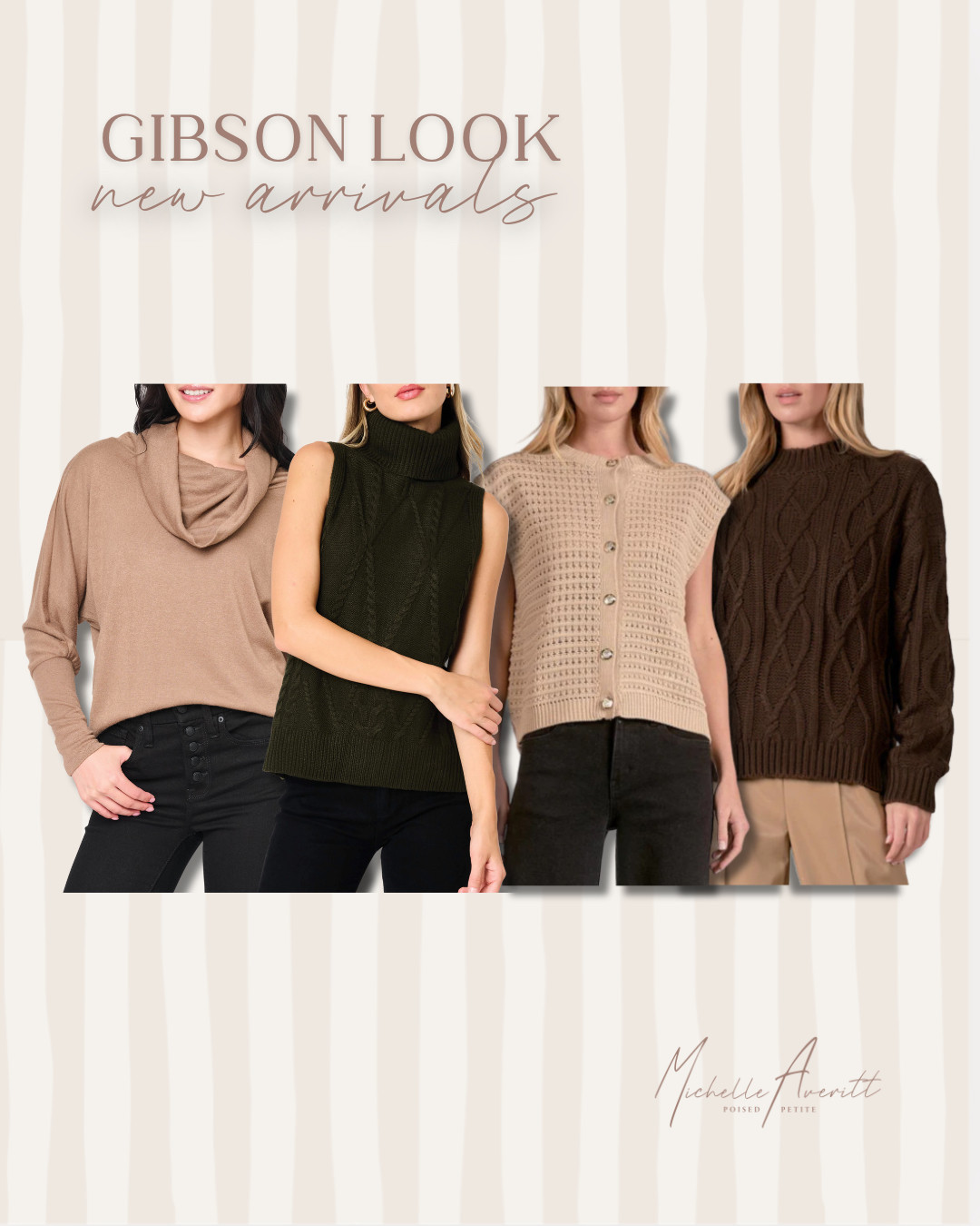 New arrivals you’ll reach for on repeat.

Timeless silhouettes, effortless layers, and everyday staples from Gibson Look that make getting dressed easier.

wardrobe staple, petite fashion, fashion over 40, elevated casual 

 #LTKootd #LTKOver40 #LTKPetite