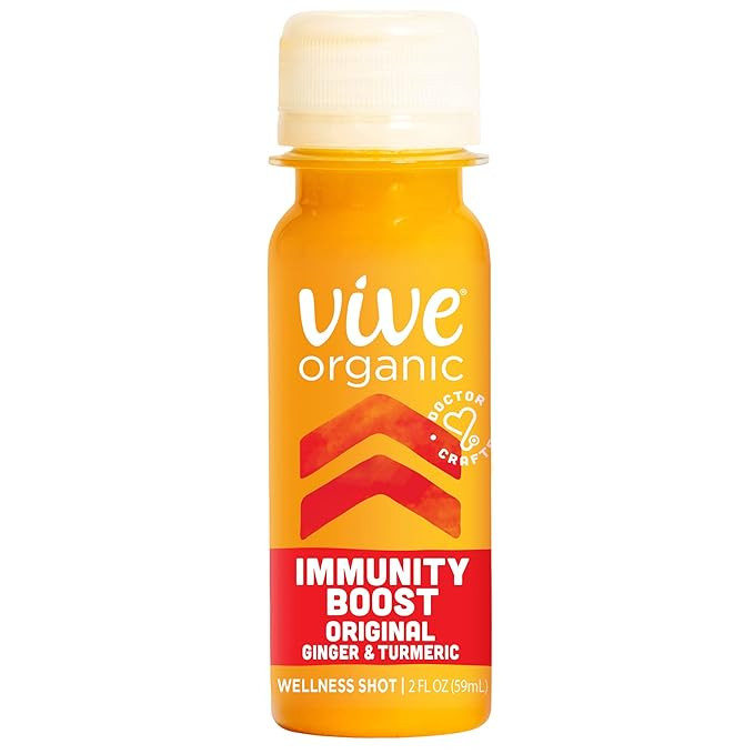 Vive Organic Immunity Boost Original Ginger & Turmeric Shot (2oz Bottle) | Amazon (US)