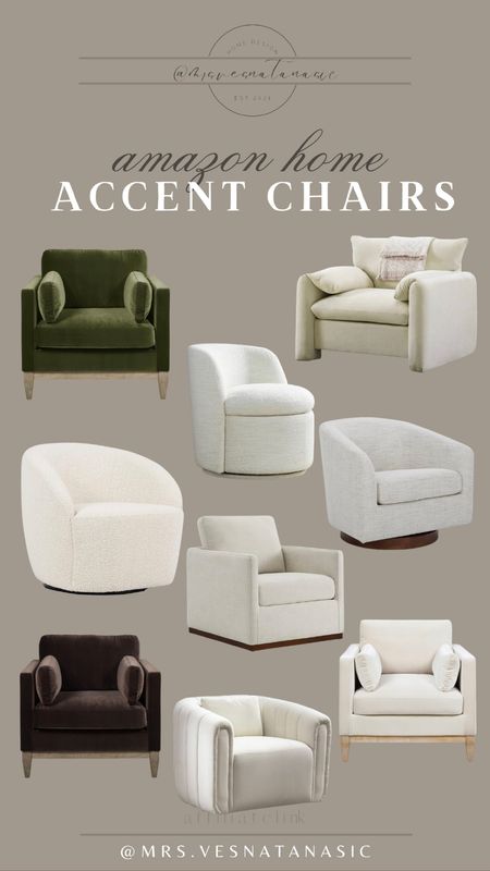 Accent chairs from Amazon some affordable and others more expensive! 

Amazon home, Amazon home, accent chair 

#LTKhome #LTKstyletip #LTKsalealert