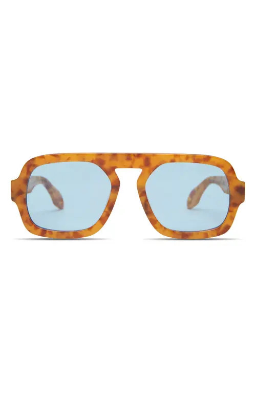 Elisa Johnson Jane 54mm Aviator Sunglasses in Blonde Tortoise at Nordstrom | Nordstrom