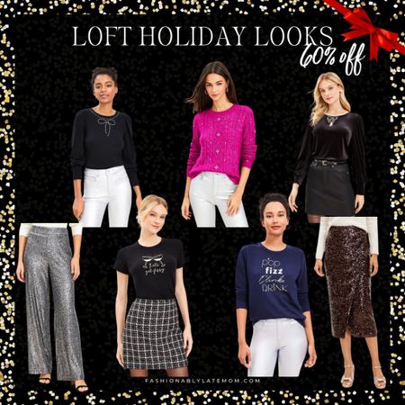 Holiday outfit ideas from Loft 60% off! 

#LTKHoliday #LTKCyberWeek #LTKparties