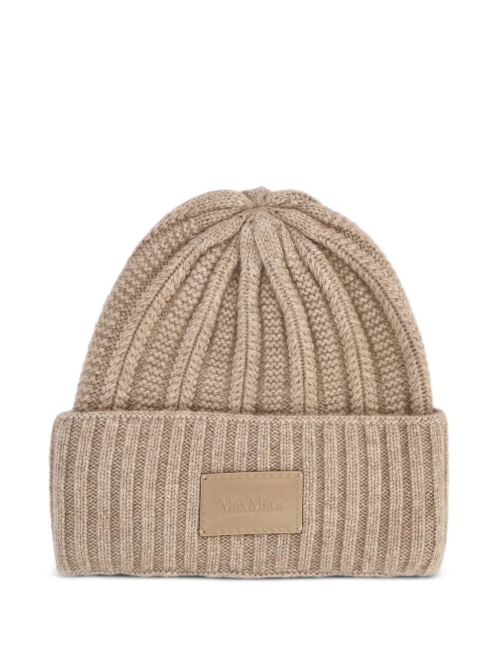 Max Mara Ribbed Logo Hat | Brown | FARFETCH | Farfetch Global