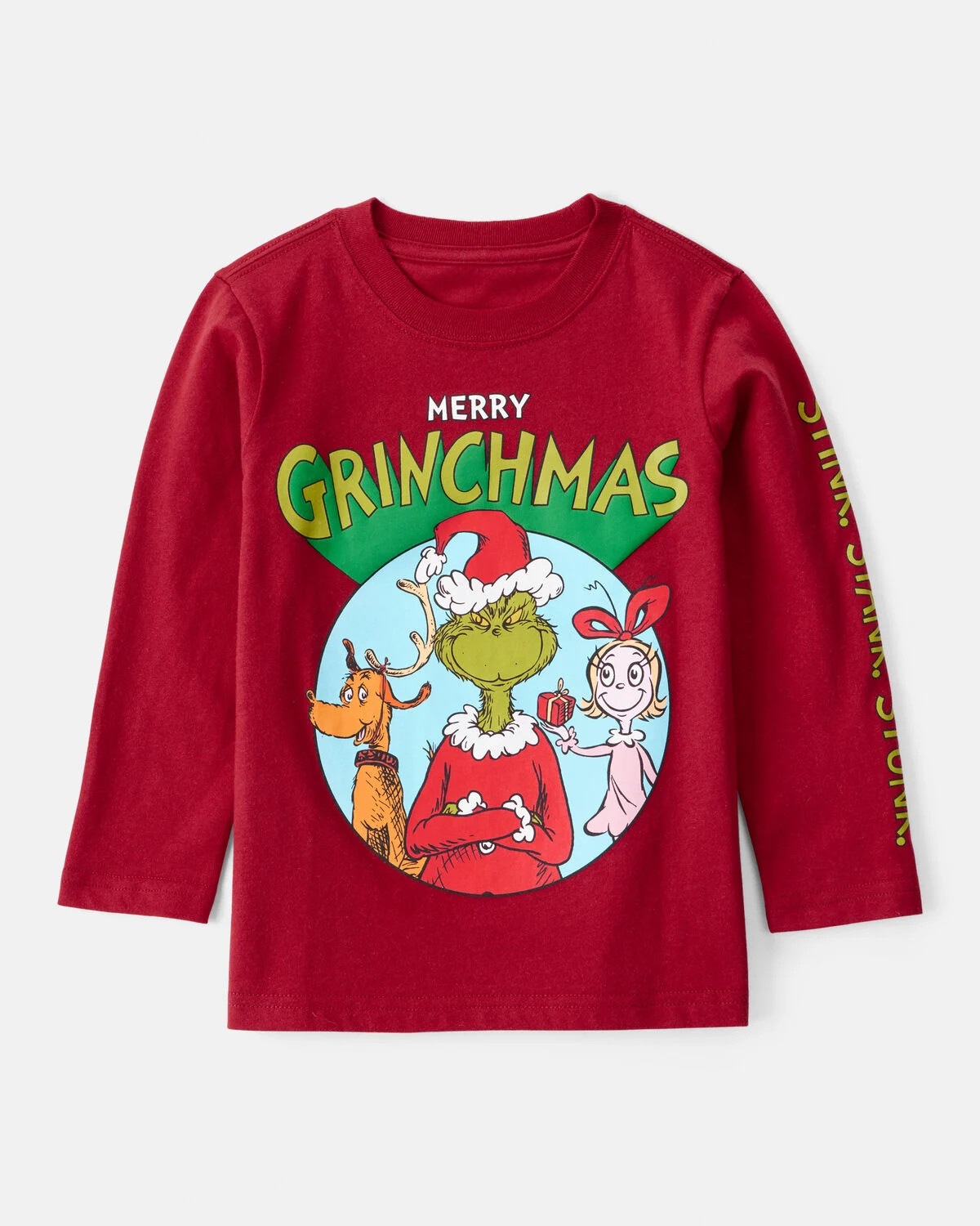 Toddler Dr. Seuss™ The Grinch Long-Sleeve Graphic Tee - Red | Carter's Inc