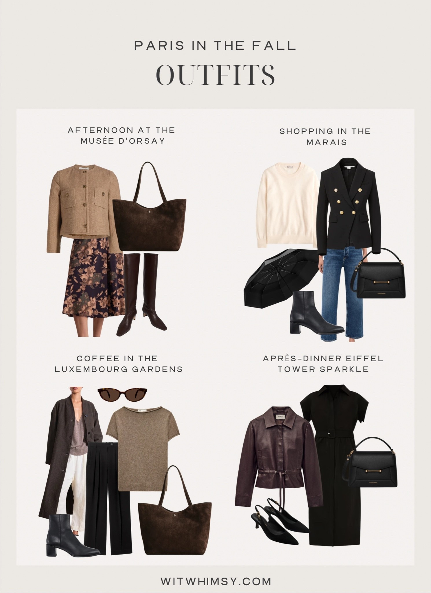 Paris in the fall outfit ideas

Cashmere tee
Leather jacket 
Day to night dress
Blazer 
Boots

#LTKSeasonal #LTKTravel