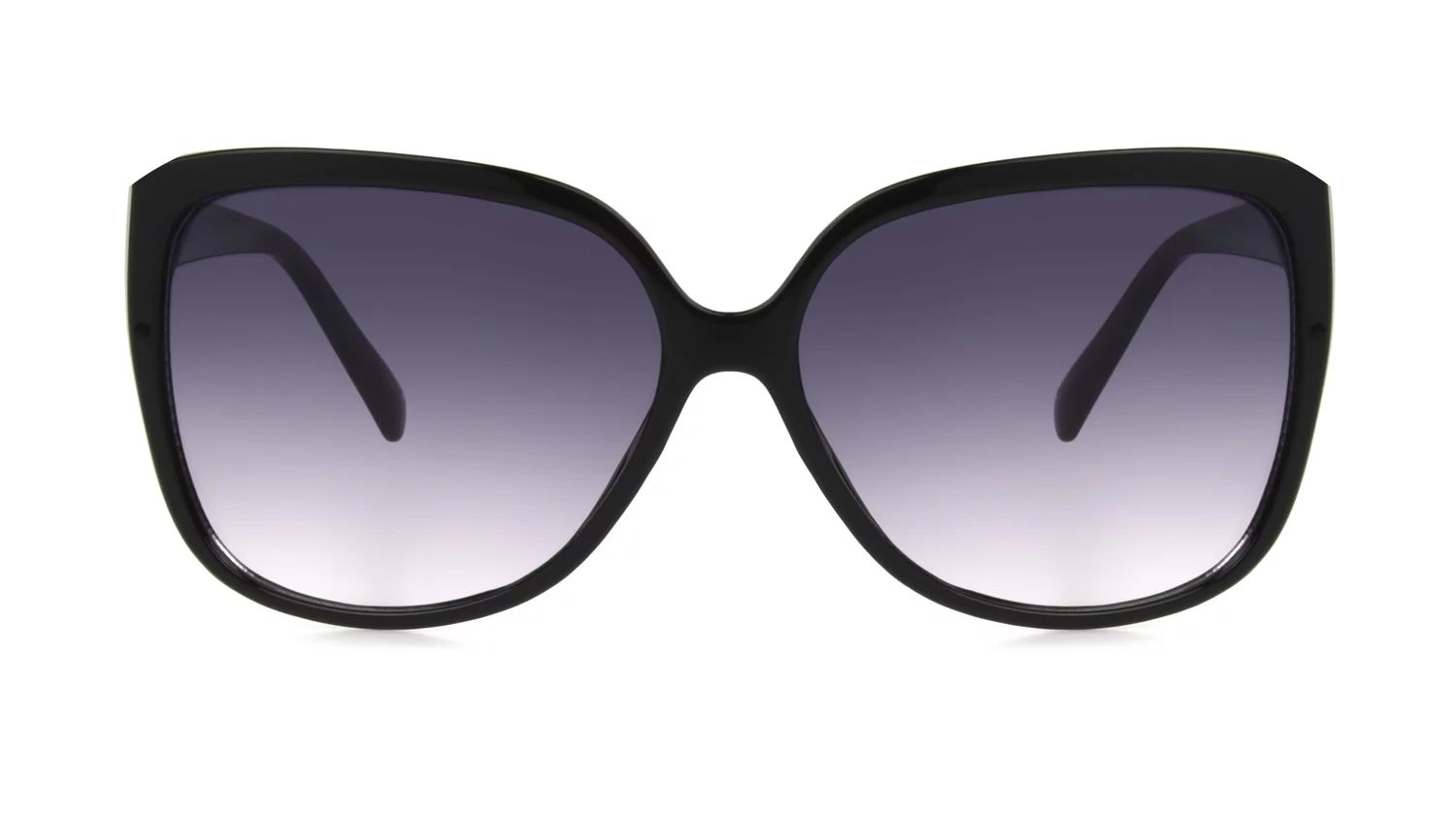 Sunsentials By Foster Grant Women's Butterfly Black Sunglasses - Walmart.com | Walmart (US)