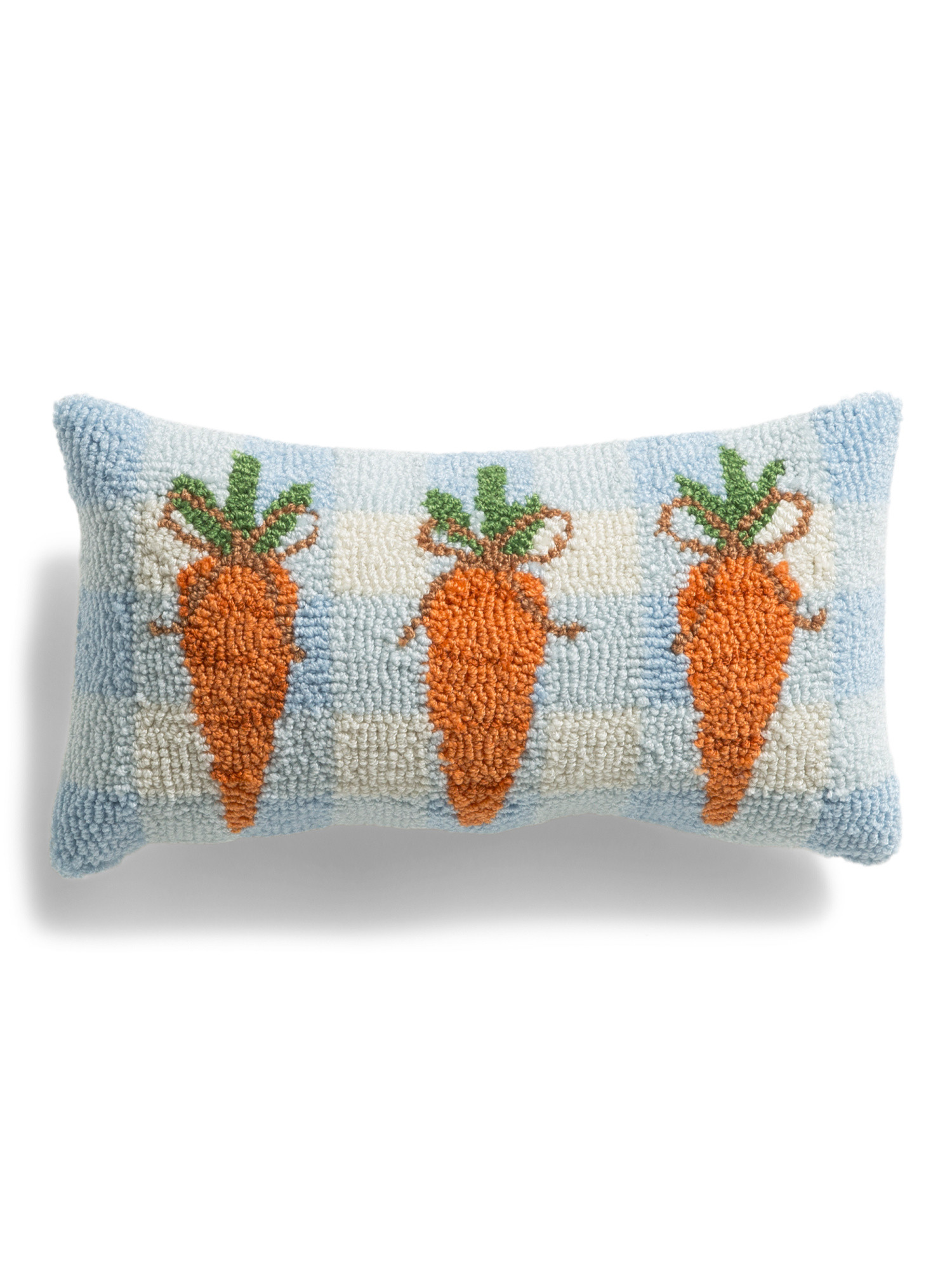 9x16 Hooked Carrots Gingham Pillow | Throw Pillows | Marshalls | Marshalls
