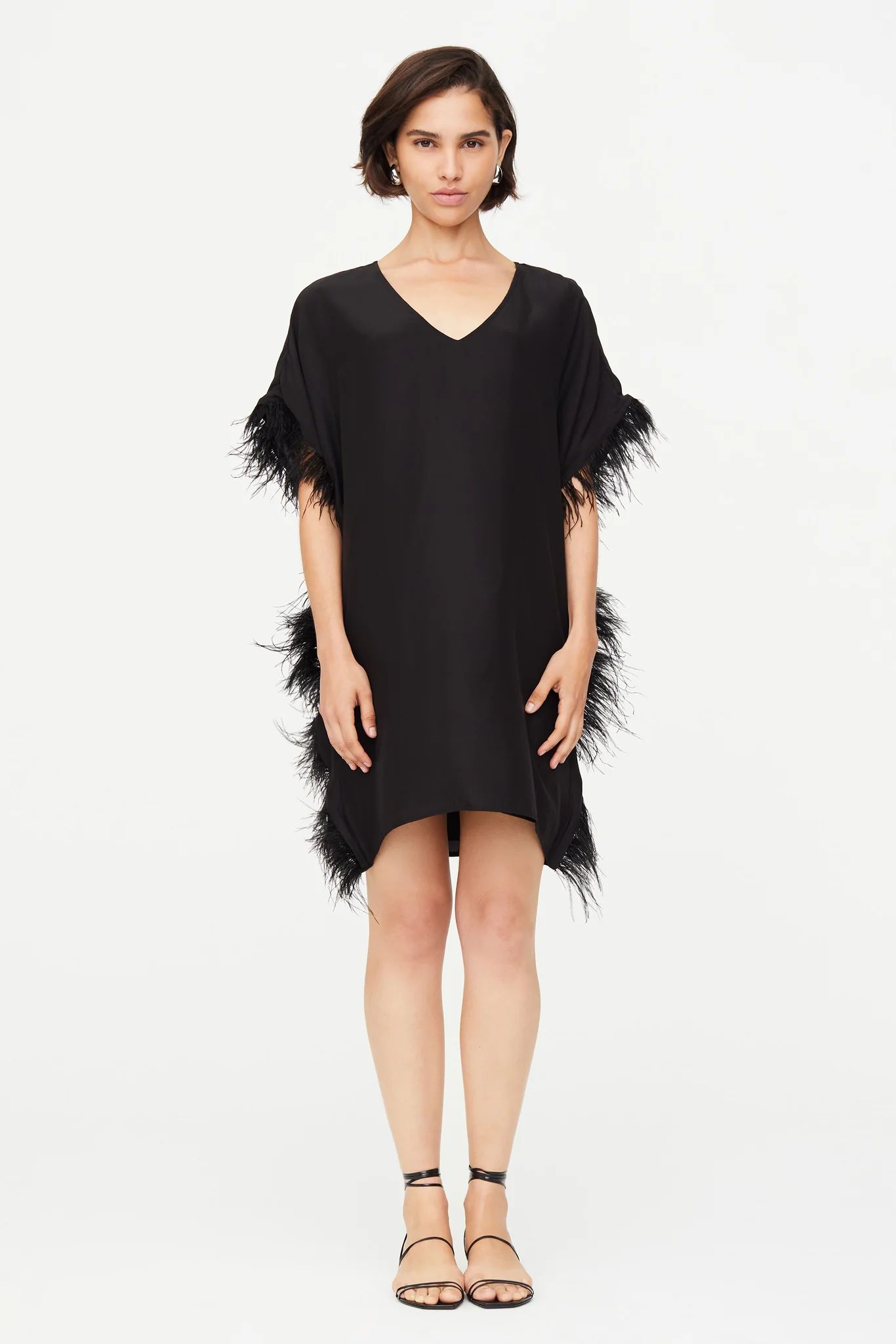 MAURA FEATHER DRESS | Marie Oliver