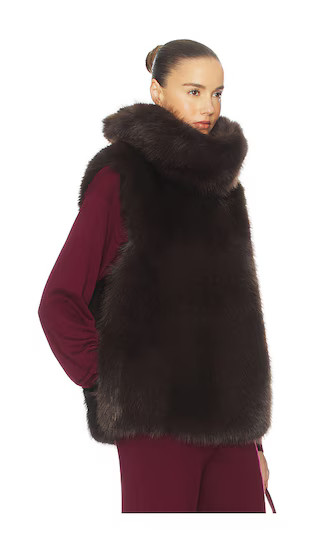 Faux Fox Gilet in Chicory | Revolve Clothing (Global)