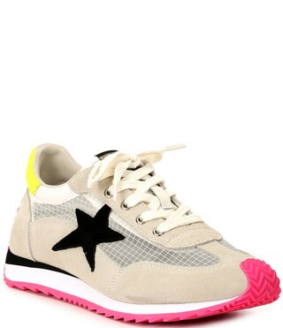 Shooter Clear Colorblock Retro Sneakers | Dillard's