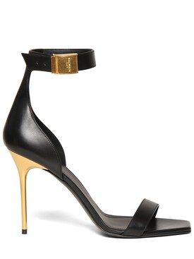 Balmain - 105mm uma leather sandals - Black | Luisaviaroma | Luisaviaroma