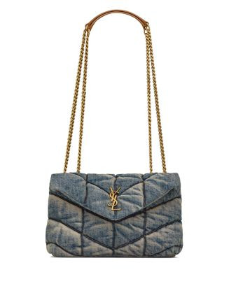 Saint Laurent Puffer Toy Bag in Denim  | Bloomingdale's Handbags | Bloomingdale's (US)