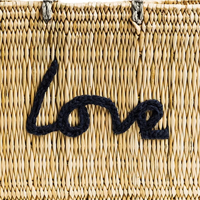 Love Rectangle Basket Bag - Navy | Daylesford Organic