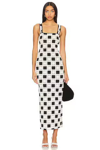 Tularosa Anna Maxi Dress in Black & Ivory from Revolve.com | Revolve Clothing (Global)