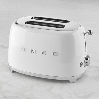 Smeg 2-Slice Toaster, White | Williams-Sonoma