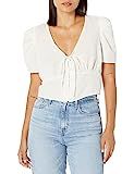 Levi's Women's Luisa Puff Sleeve Blouse, (New) Sugar Swizzle-White, X-Small | Amazon (US)