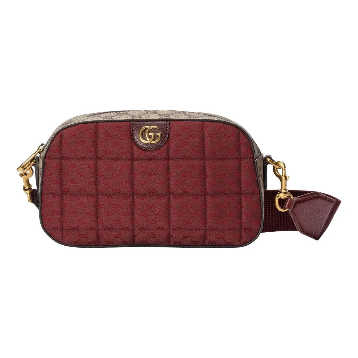 (WMNS) Gucci Mini GG Canvas Small Shoulder Bag 'Burgundy' 752591-FAB9Y-6042 | KICKS CREW