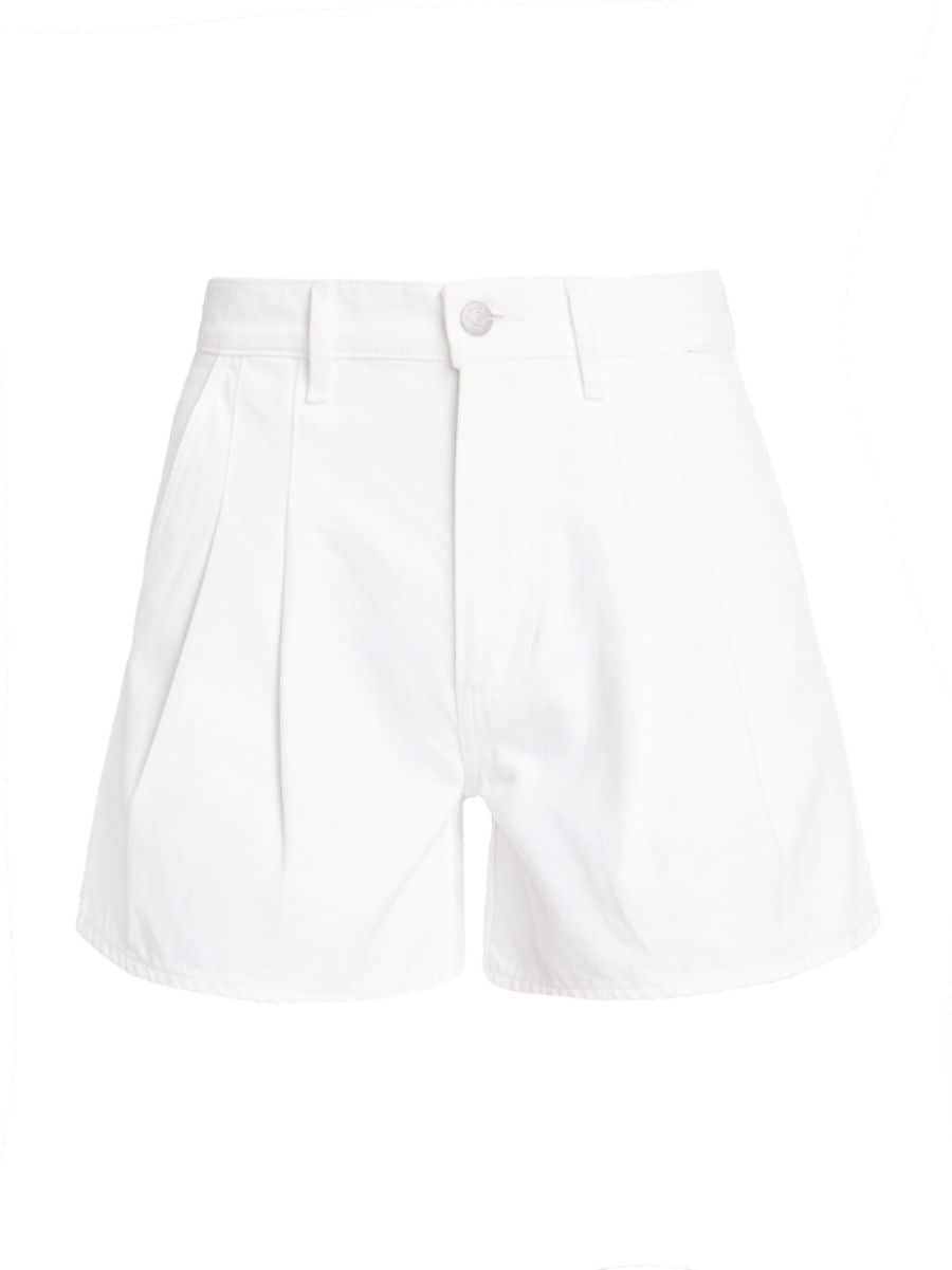 Simpson Pleated Denim Shorts | Saks Fifth Avenue