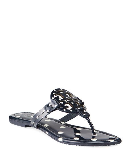 Tory Burch Miller Printed Flat Thong Sandals | Neiman Marcus