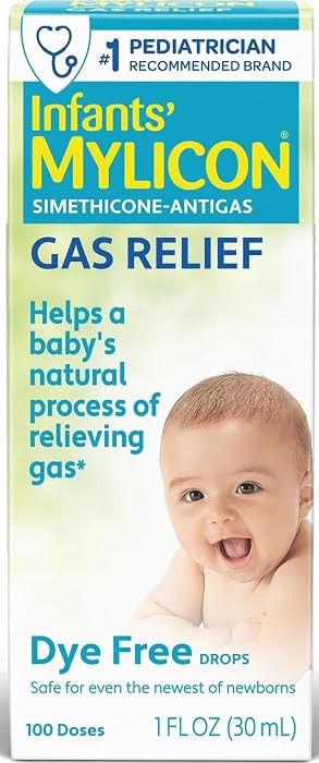 MYLICON Infants Gas Relief Drops for Infants and Babies, Dye Free Formula, 1 Fluid Ounce | Amazon (US)