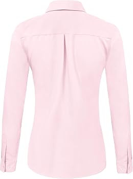 Ruisin Super Soft Wrinkle Free Button Down Shirts for Women Solid Long Sleeve Striped Formal Work... | Amazon (US)