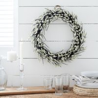 Pussy Willow Wreath , Multi, One Size | The White Company (UK)