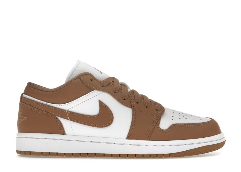 Jordan 1 Low (Women's) Sneakers in Archaeo Brown/White | StockX