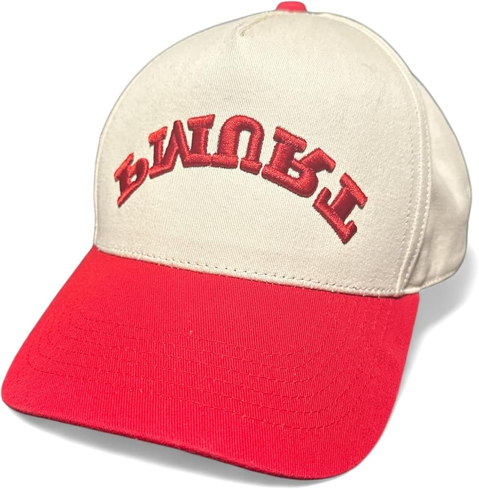 Upside Down Logo Trucker Hat, Reversed Trump MAGA Snapback Hat Off White and Red, Small-3X-Large | Amazon (US)